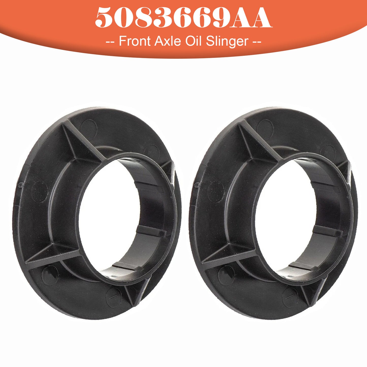 2x Front Axle Oil Slinger 5083669AA for Jeep Wrangler JK 2007-2018