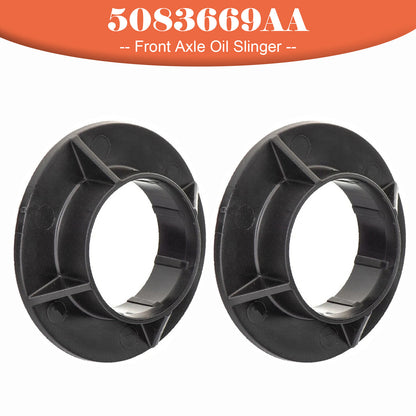 2x Front Axle Oil Slinger 5083669AA for Jeep Wrangler JK 2007-2018