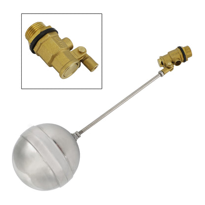 1/2" Male Thread Float Ball Valve Floating Ball Stainless Steel Water Sensor