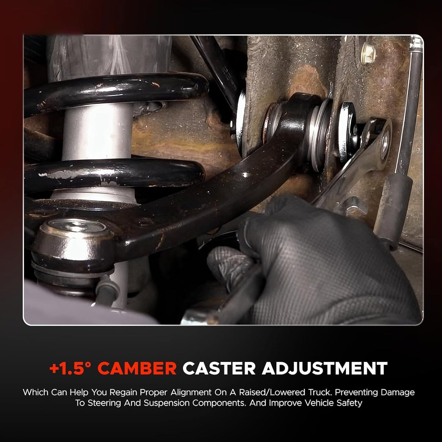Camber Lock Alignment Fix Upper Arm Cam Bolt Kit For Chevy Silverado Sierra 1500