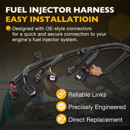 68087837AF Injector Wiring Engine Wire Harness For 12-24 Ram 1500 Jeep Wrangler