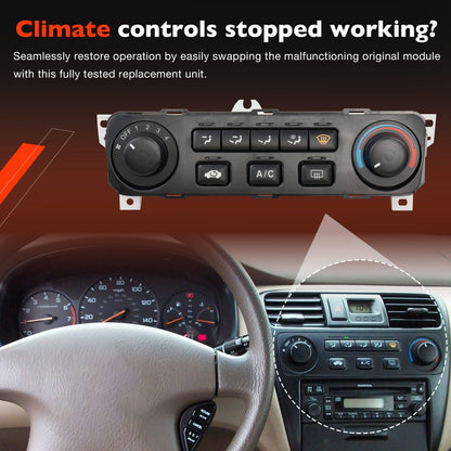 Heater A/C HVAC Climate Control Module Panel Switch For 2001-2002 Honda Accord