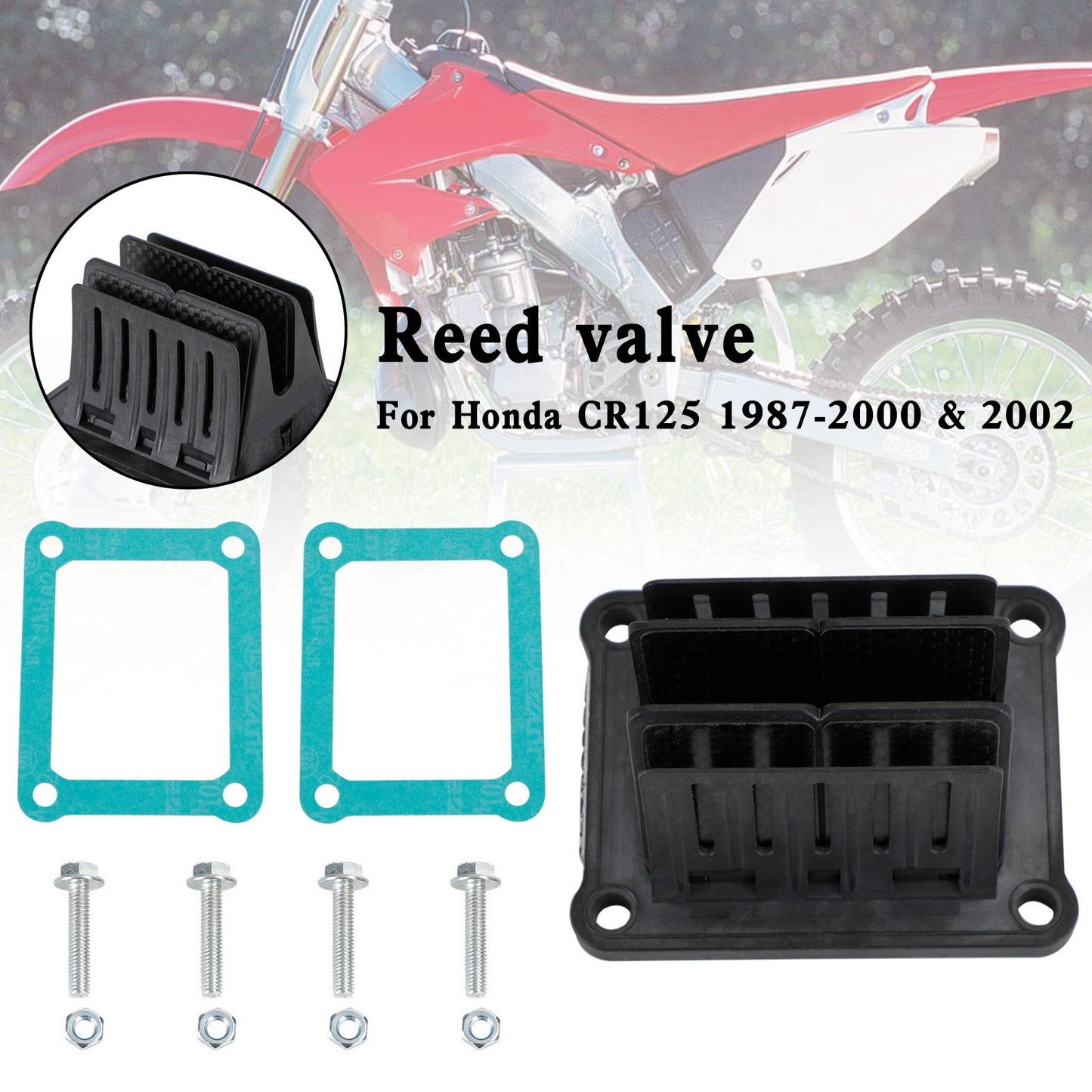 V4R01D Reed Valve System Fits For Honda CR 125  1987-2002