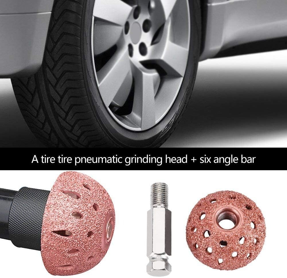 2pcs Tire Grinding Head Rasp Buffer Ball Tyre Repair Hand Tool Buffing Wheel US