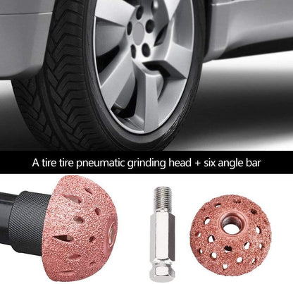 2pcs Tire Grinding Head Rasp Buffer Ball Tyre Repair Hand Tool Buffing Wheel US