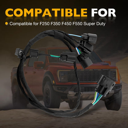 Rear Tailgate Handle Jumper Wiring Harness For 2017-19 Ford F250 F350 F450 F550