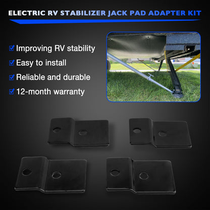 4x Electronic Stabilizer Jack Pad Adapters For JT's Strong Arm Jack Stabilizer