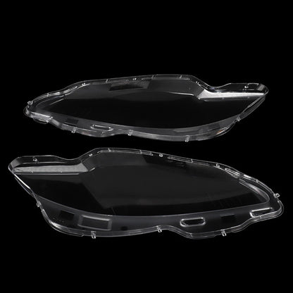 Pair Front Headlight Lens Cover Shell Clear For Jaguar XJ XJL 2010-2019