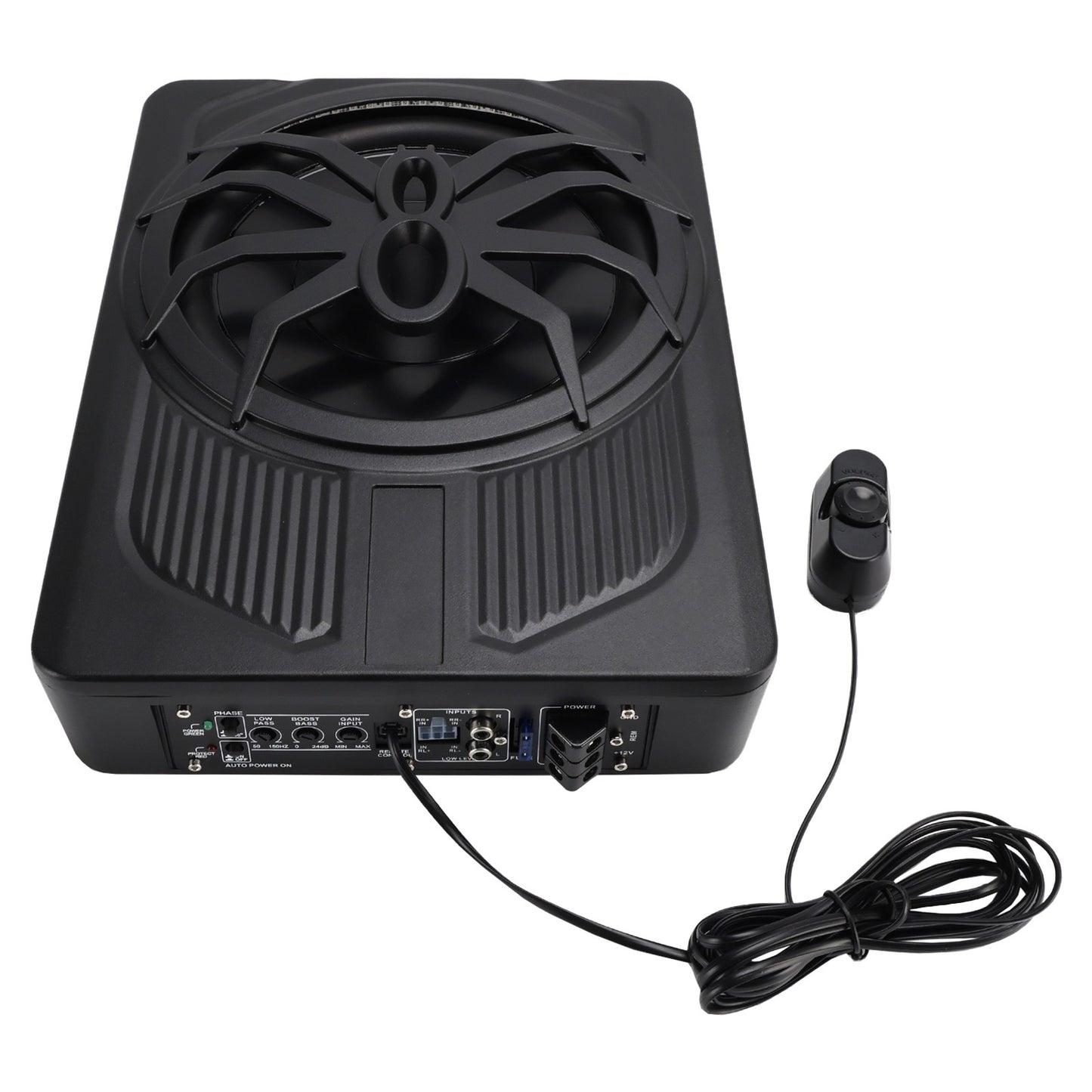1200W Car Subwoofer 10" 12V Slim Under Seat Powered Car Subwoofer for Car Truck
