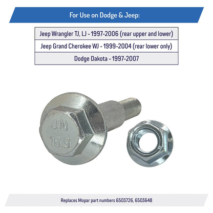Rear Sway Bar Bolt for Jeep Wrangler 97-06 Grand Cherokee 99-04 Dakota 97-07 (4)