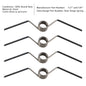 Self Opening Door Hinge Spring Reverse Acting Both 1/2" and 5/8" Radius Hinges
