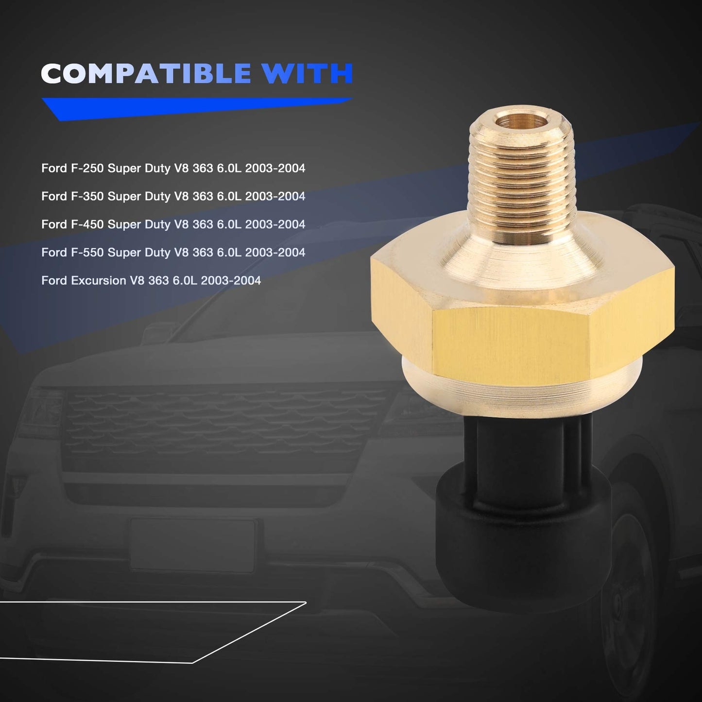 Exhaust Back Pressure EBP Tube Sensor For 2003-2004 Ford F-250 F-350 F-450 F-550