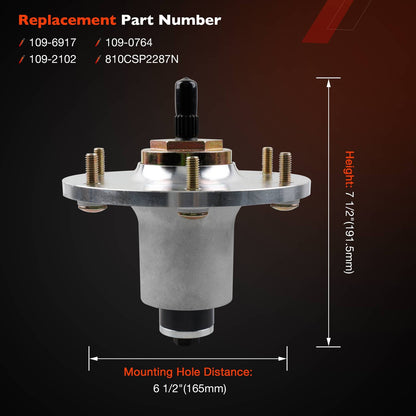 3X Deck Spindle For Lazer Z AS DS XS X-Series 48 52 60 66 72 Inch Mower 109-6917