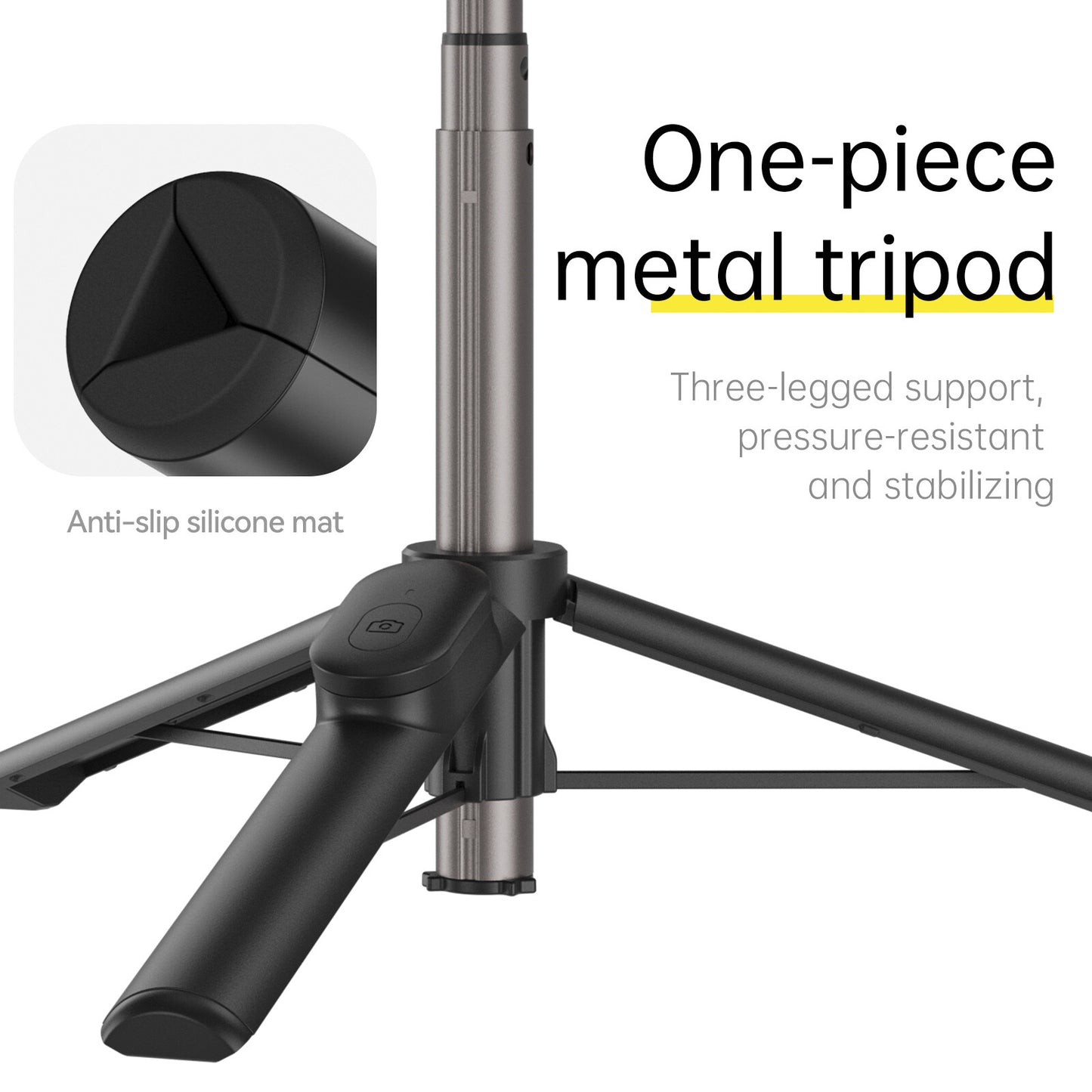 Magnetic Mobile Phone Mini Selfie Stick Remote Control Aluminum Alloy Tripod