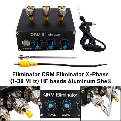 Upgraded Eliminator QRM Eliminator X-Phase (1-30 MHz) HF bands Aluminum Shell.