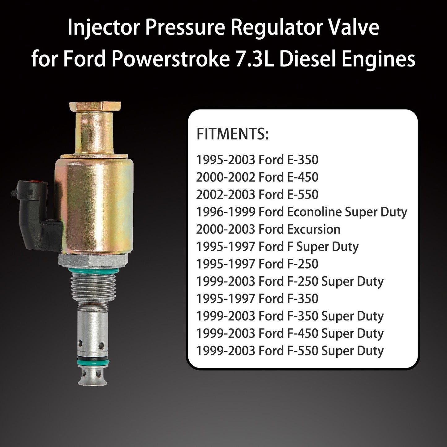 F81Z9C968AB IPR Valve w/ Icp Sensor & Pigtail For 7.3 Powerstroke Ford F250 F350