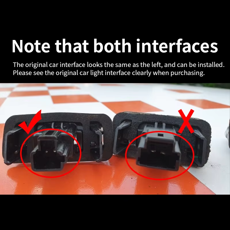 2X Rear LED License Plate Light For Toyota Camry Yaris Highlander Avalon Prius C