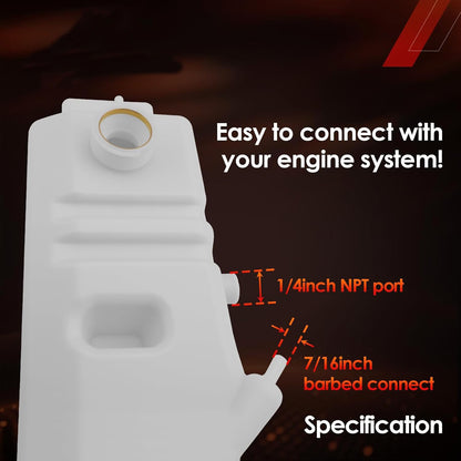 F6HZ8A080B Engine Radiator Coolant Reservoir Fit 80-99 Ford F600 F700 F800 B600