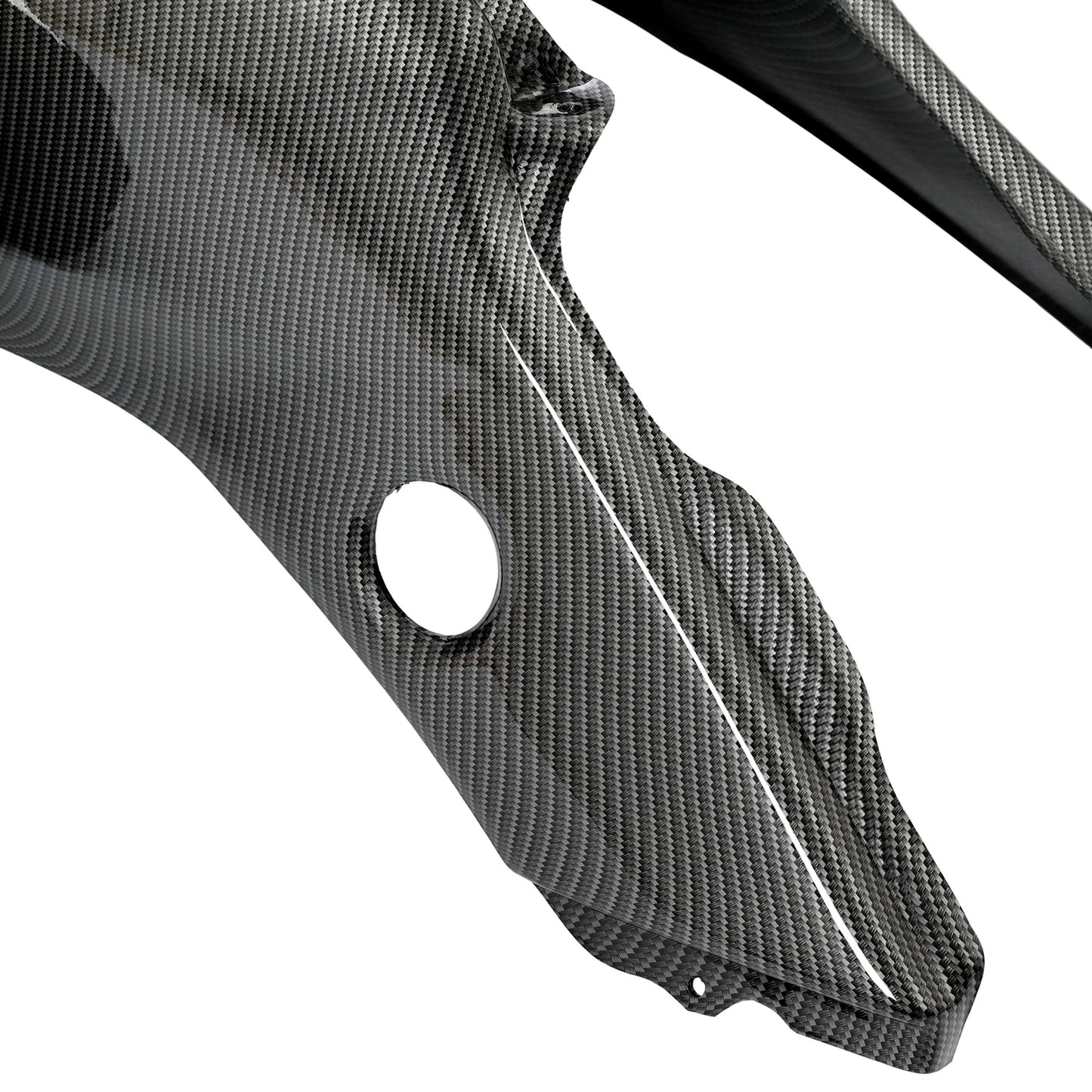 Solid Spare For Honda TRX 400EX 1999-2004 Front Fender ABS Carbon Fiber Printing #11739-30