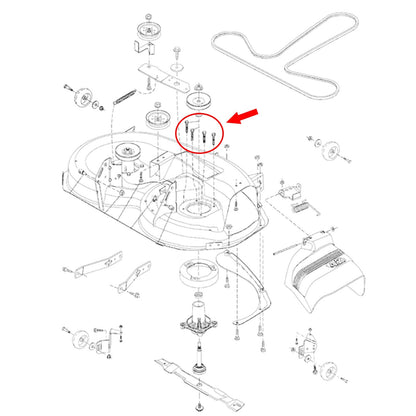 Blade Spindle Hex Head Screw Bolt for Husqvarna, Poulan - 584953901, 539107630