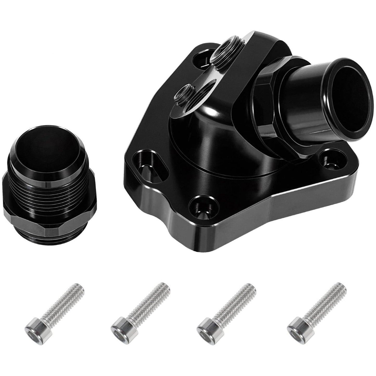 Radiator Hose Swivel Neck Thermostat Housing Black for Honda K-Series K20 K24