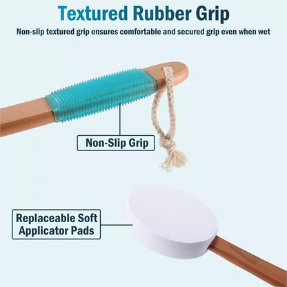 Long Lotion Applicator Back Brush Perfect for Tanning Skin Cream Or Any Lotions
