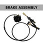 Go Kart Golf Cart ATV Rear Hydraulic Brake Assembly Caliper Master Cylinder Kit