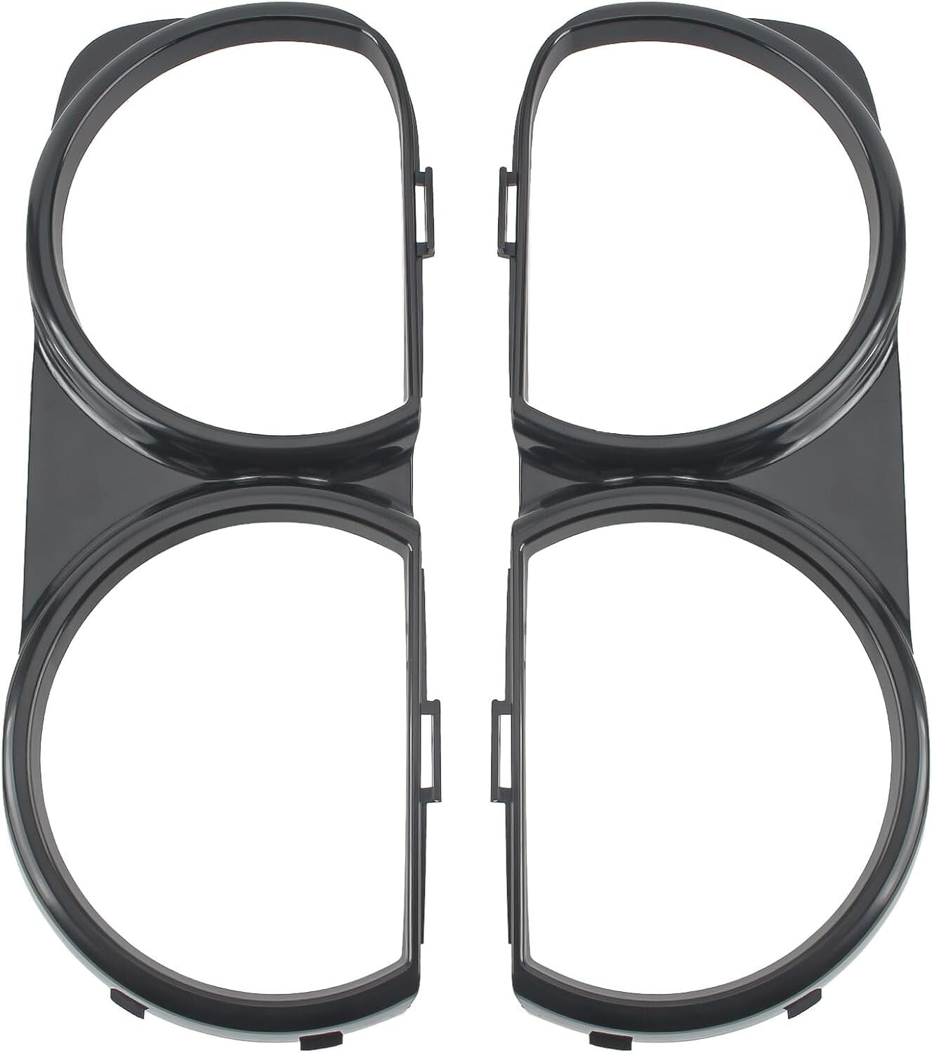 LH & Headlight Front RH Bezel Lamp Trim Cover Set For 2015-2021 Dodge Challenger