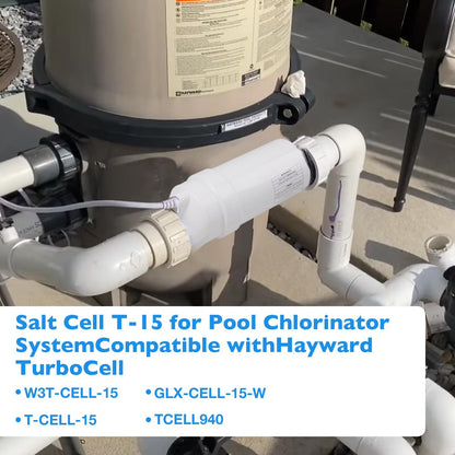 Salt Cell T-15 For Hayward Turbo TCELL940 W3T-CELL-15 40000 Gal In-Ground Pools