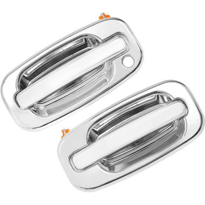 2X Exterior Door Handles Fit 1999-07 Chevy Silverado GMC Yukon Cadillac 15034985