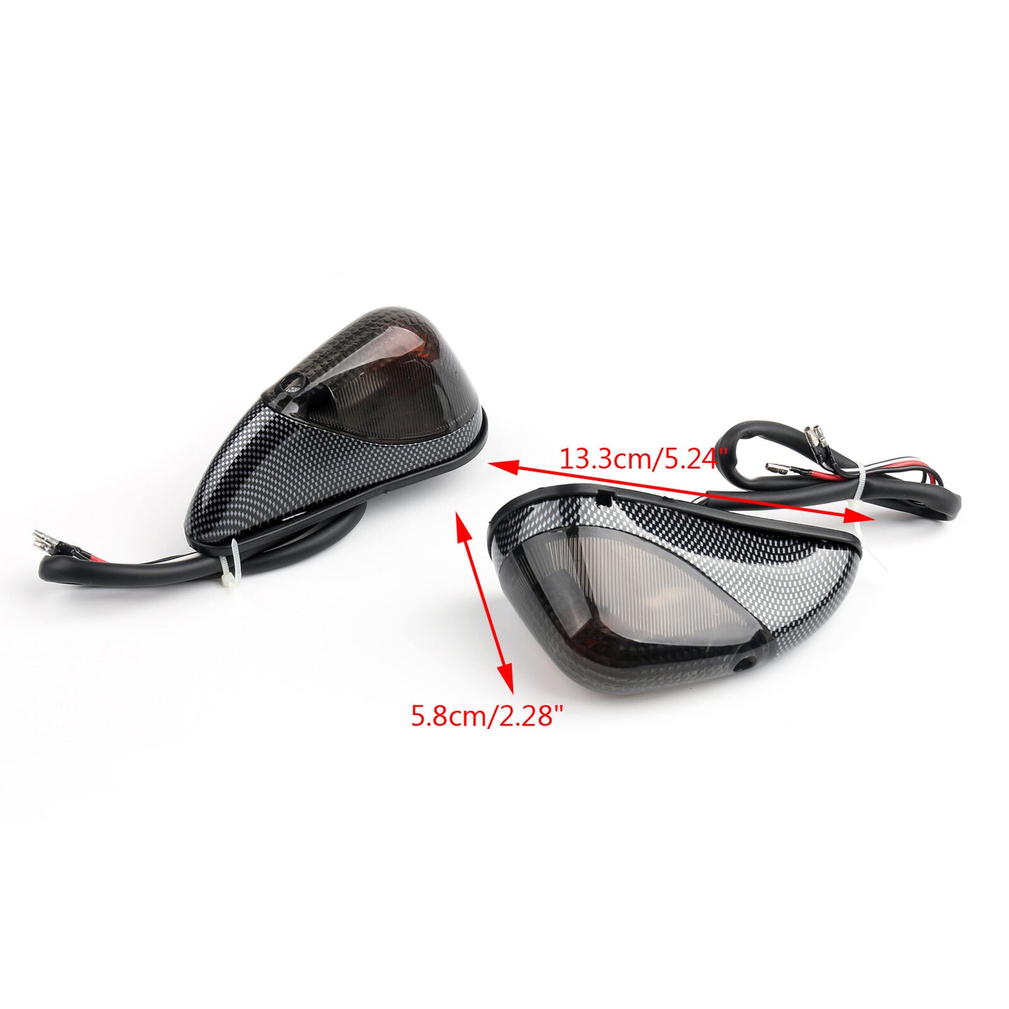 Smoke Front Turn Signals Fit 1988-2007 Kawasaki Ninja EX 250  2001 2002 2003