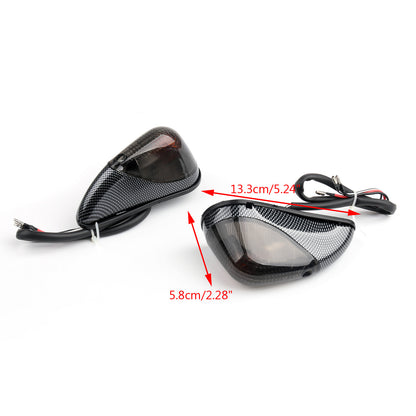 Smoke Front Turn Signals Fit 1988-2007 Kawasaki Ninja EX 250  2001 2002 2003