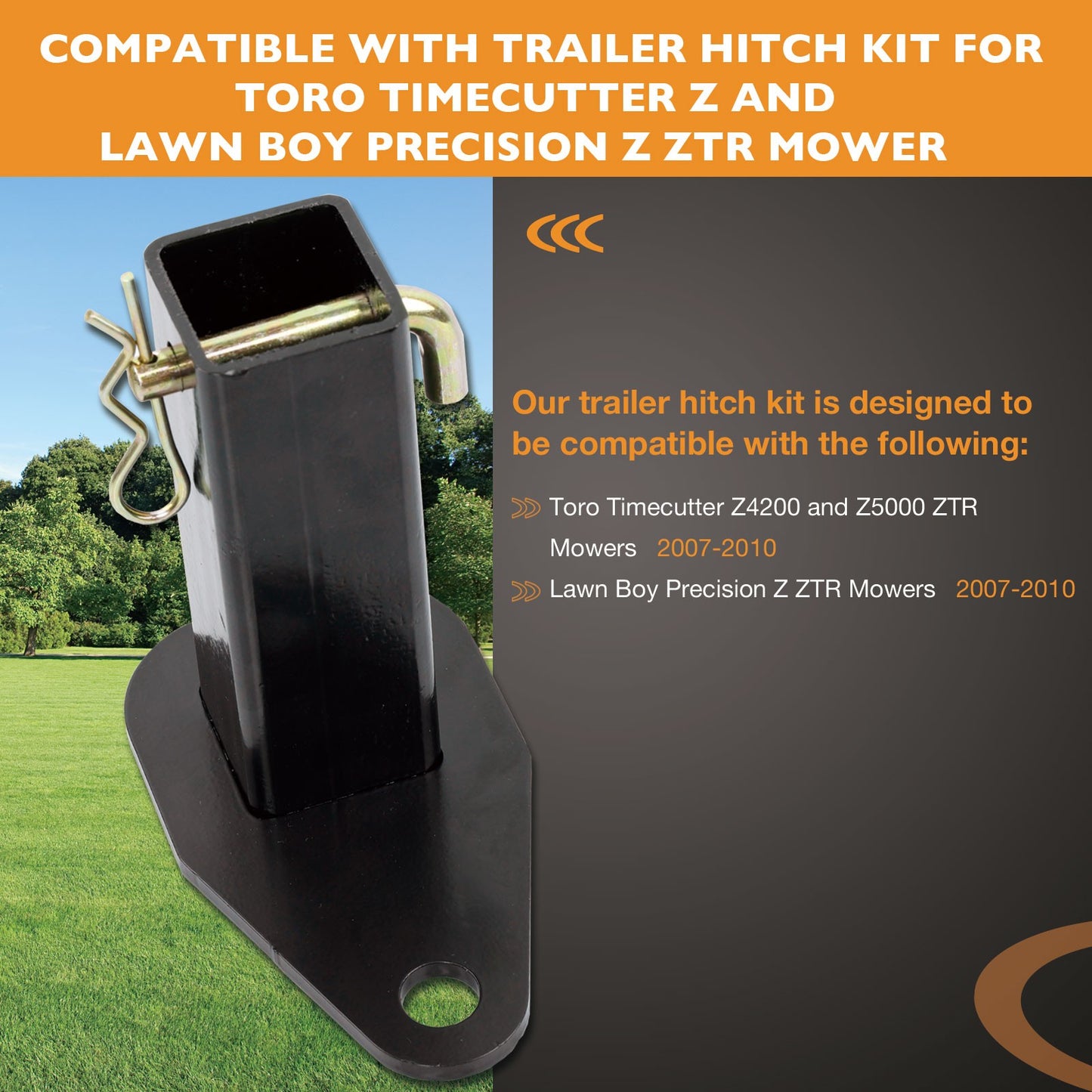 79318 Trailer Hitch Kit Fit Toro Timecutter Z & Lawn Boy Precision Z Ztr Mower
