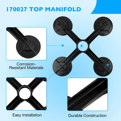 170027 Top Manifold Assembly Fit Pentair Clean & Clear Plus Pool 320 420 520 Spa