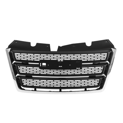 Front Bumper Grille Black w/Chrome Trim For 2010-2015 GMC Terrain SLT GM1200630