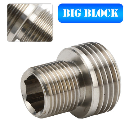 Big Block Oil Filter Insert Adapter BBF 429 460 385 series 400M for Ford