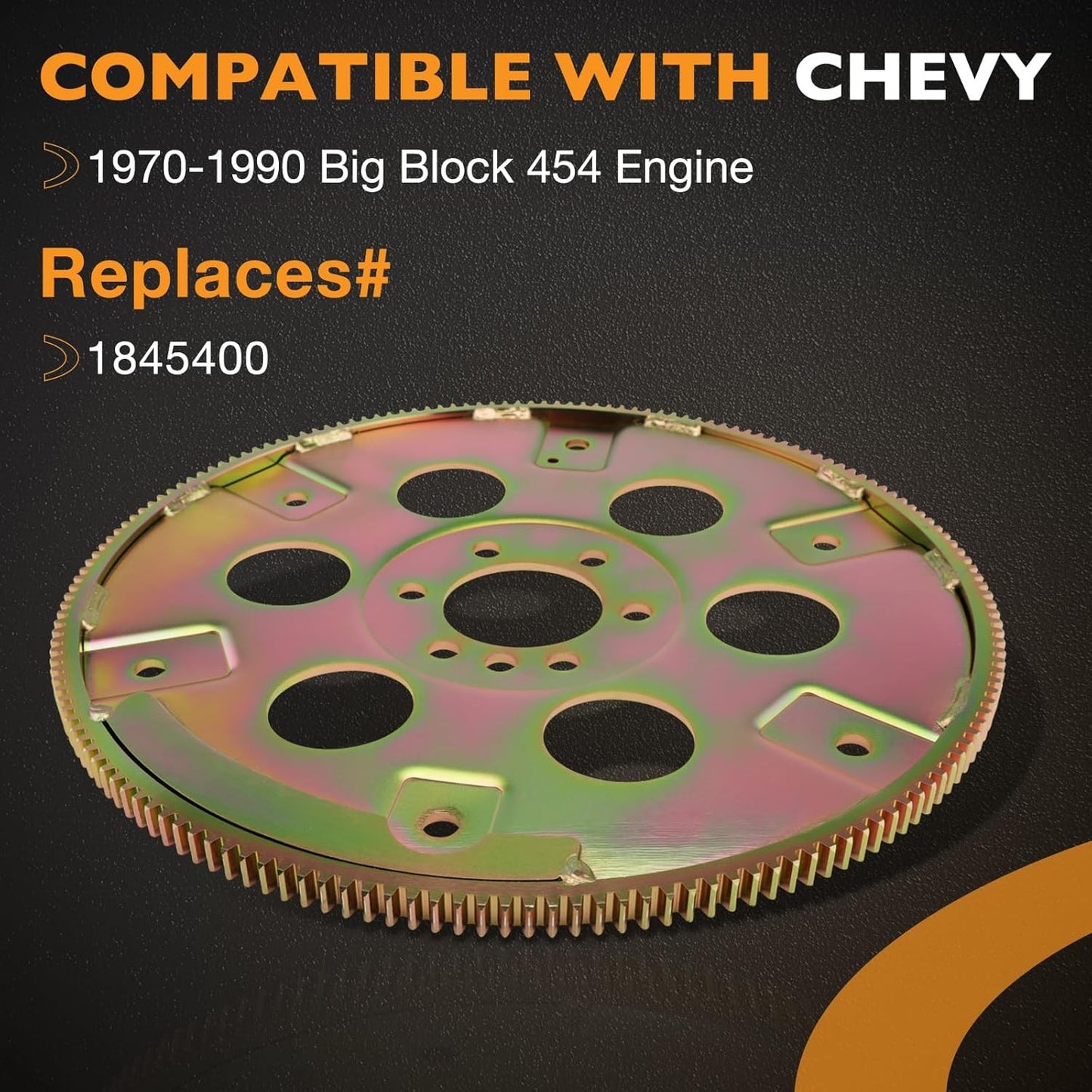 1845400 Flexplate 168 Teeth w/Bolts For 70-90 Big Block Chevy 454 Chromoly Steel