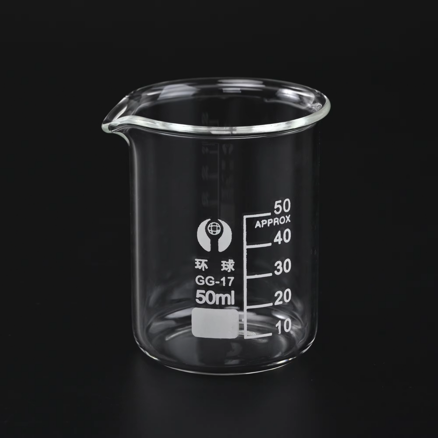1Set Low Form Glass Beaker 5 10 25 50 100ml Borosilicate Measuring Lab Glassware