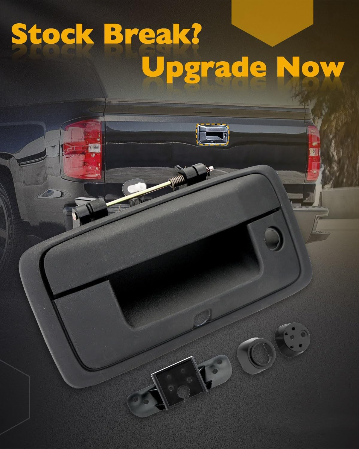 Tailgate Handle w/ Camera Hole Fit 2016-2019 Chevy Silverado GMC Sierra 23448681
