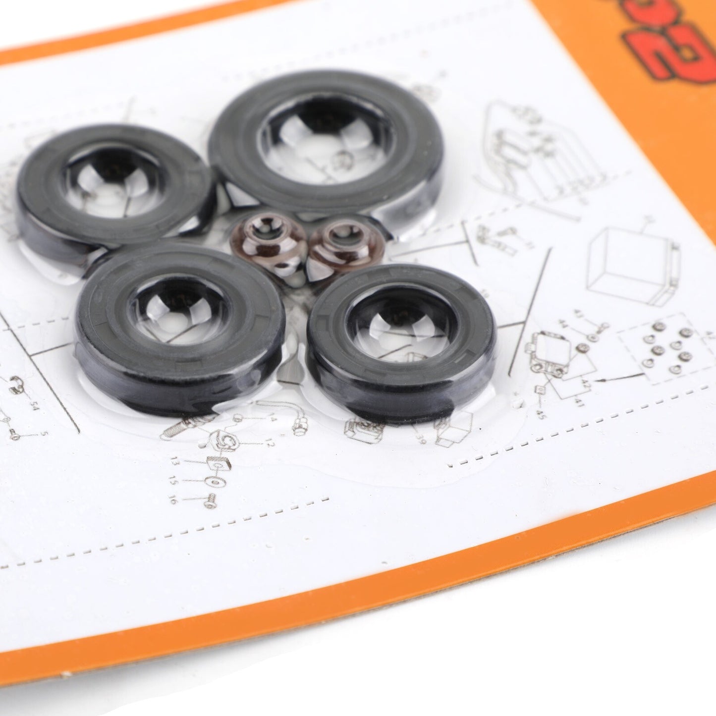 Engine Oil Seal Kit Set 6pcs Seals for Honda CB100 SL100 XL100 CB125S CL100