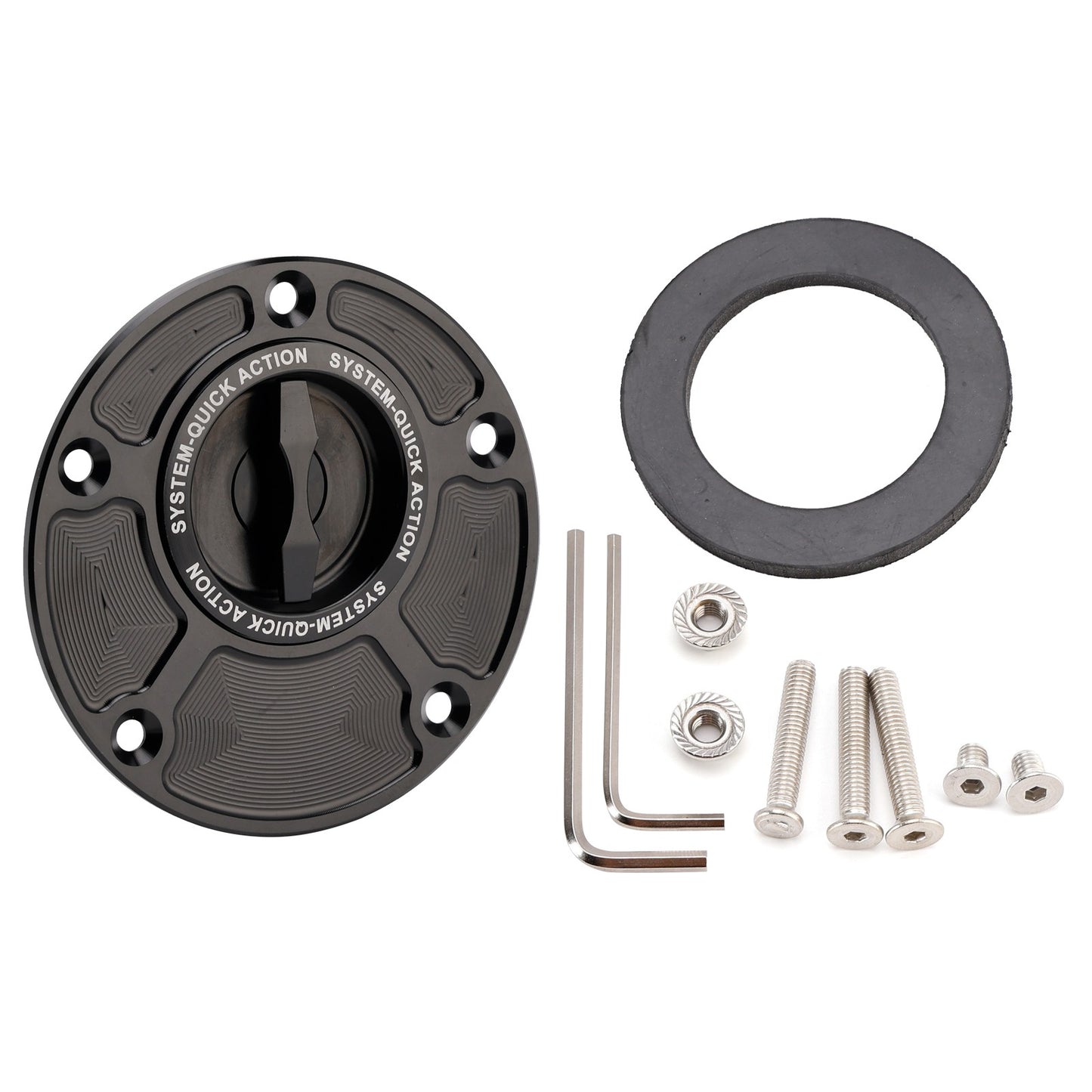 Quick Release Fuel Gas Tank Cap 5 Hole For Yamaha YZF R1 R1S R1M R3 R6 R6S R7