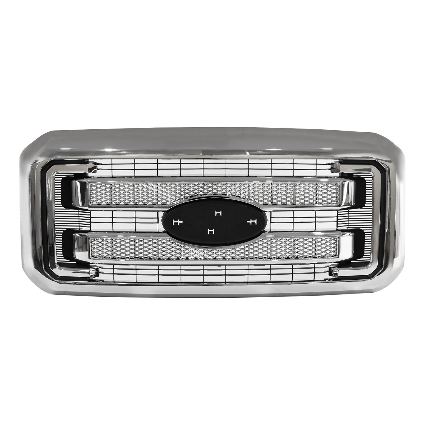 Chrome Front Bumper Grille For Ford F250 F350 F450 F550 2011-2016 Platinum Style