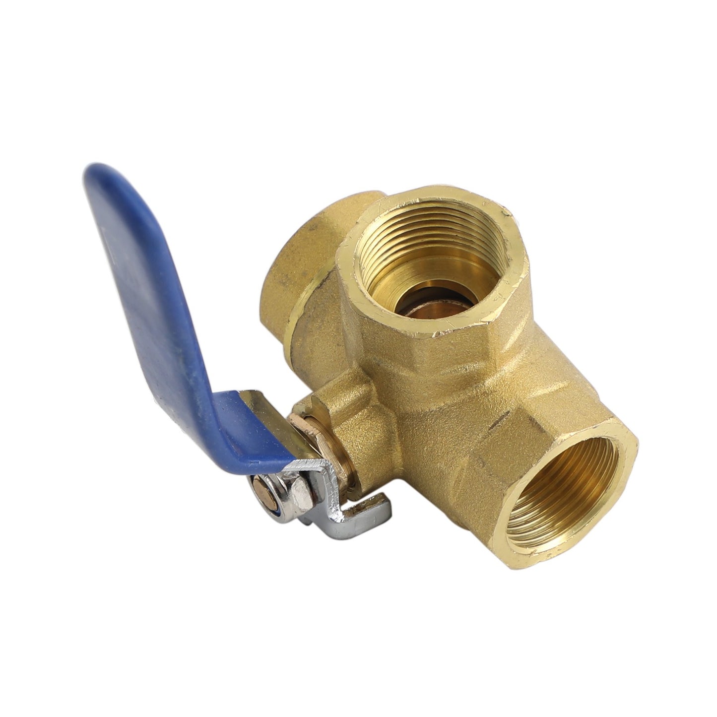 ??G3/4" 3 Way Ball Valve Three T Port Brass Female Type For Water Oil And Gas