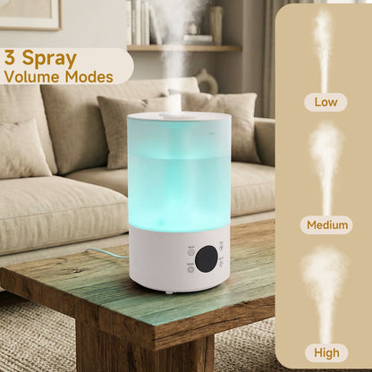 Humidifiers for Bedroom  4L Cool Mist Humidifier for Home Plant and Baby Nursery