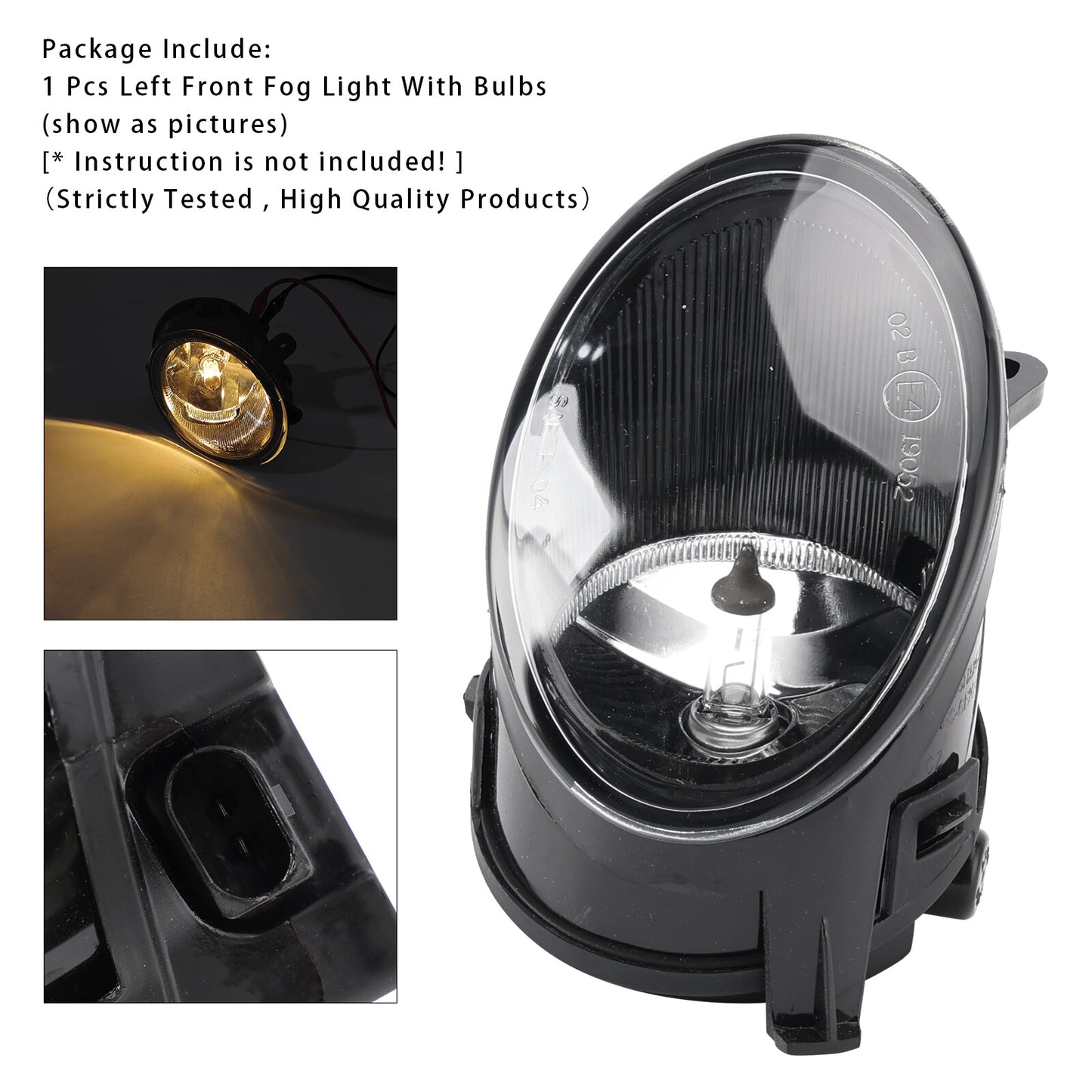 1 Pcs Left Front Bumper Fog Light For Audi A6 C6 2005 2006 2007 2008