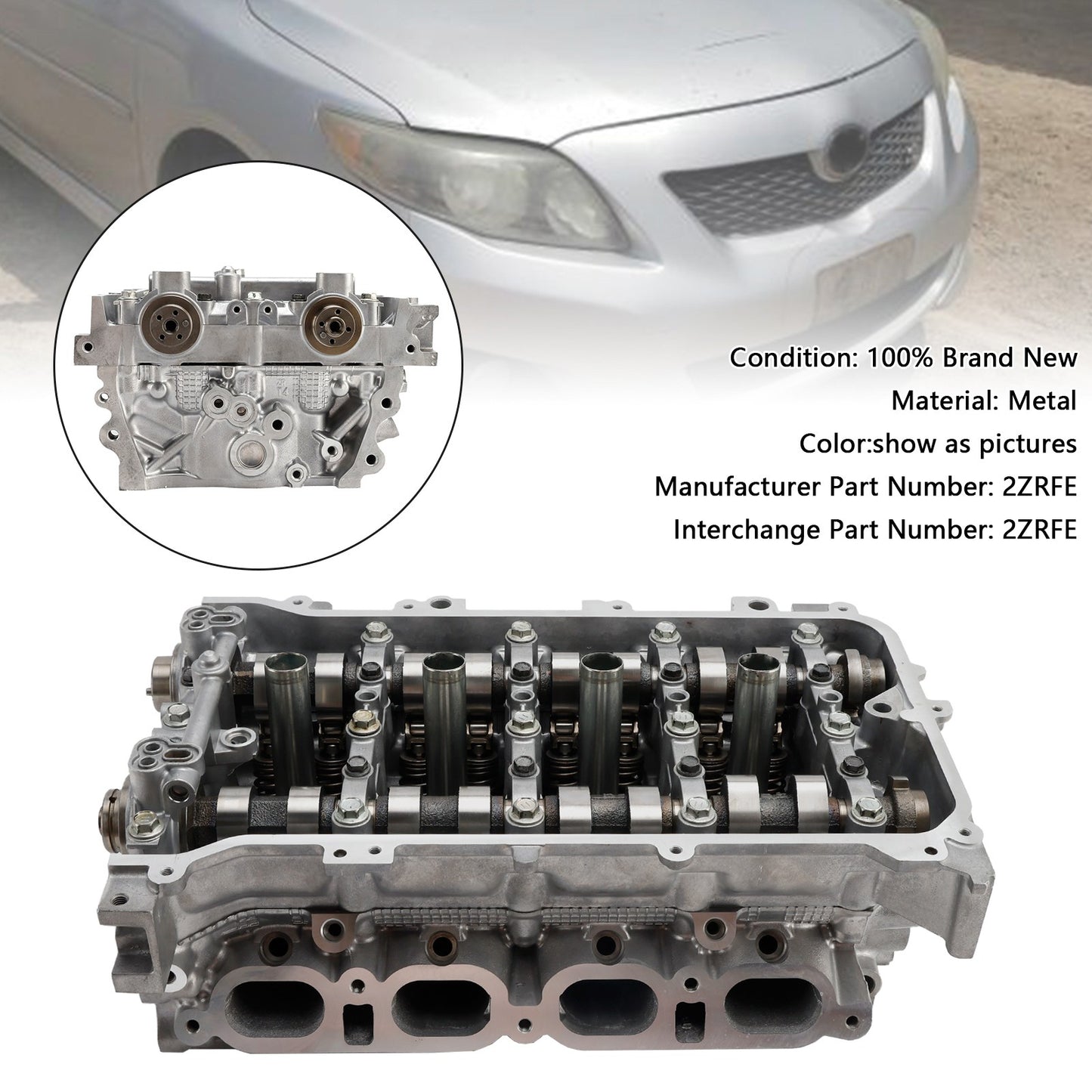 2ZRFE Cylinder Head For Toyota MATRIX COROLLA 1.8L 2009-2018