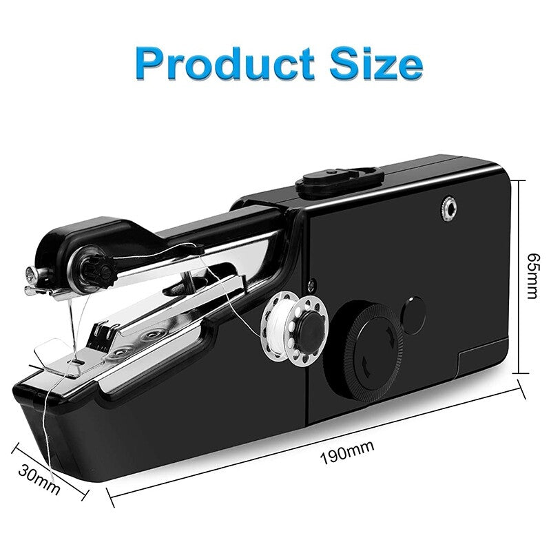 Mini DIY Portable Sewing Machine Tailor Stitch Hand-held Home Travel Cordless US