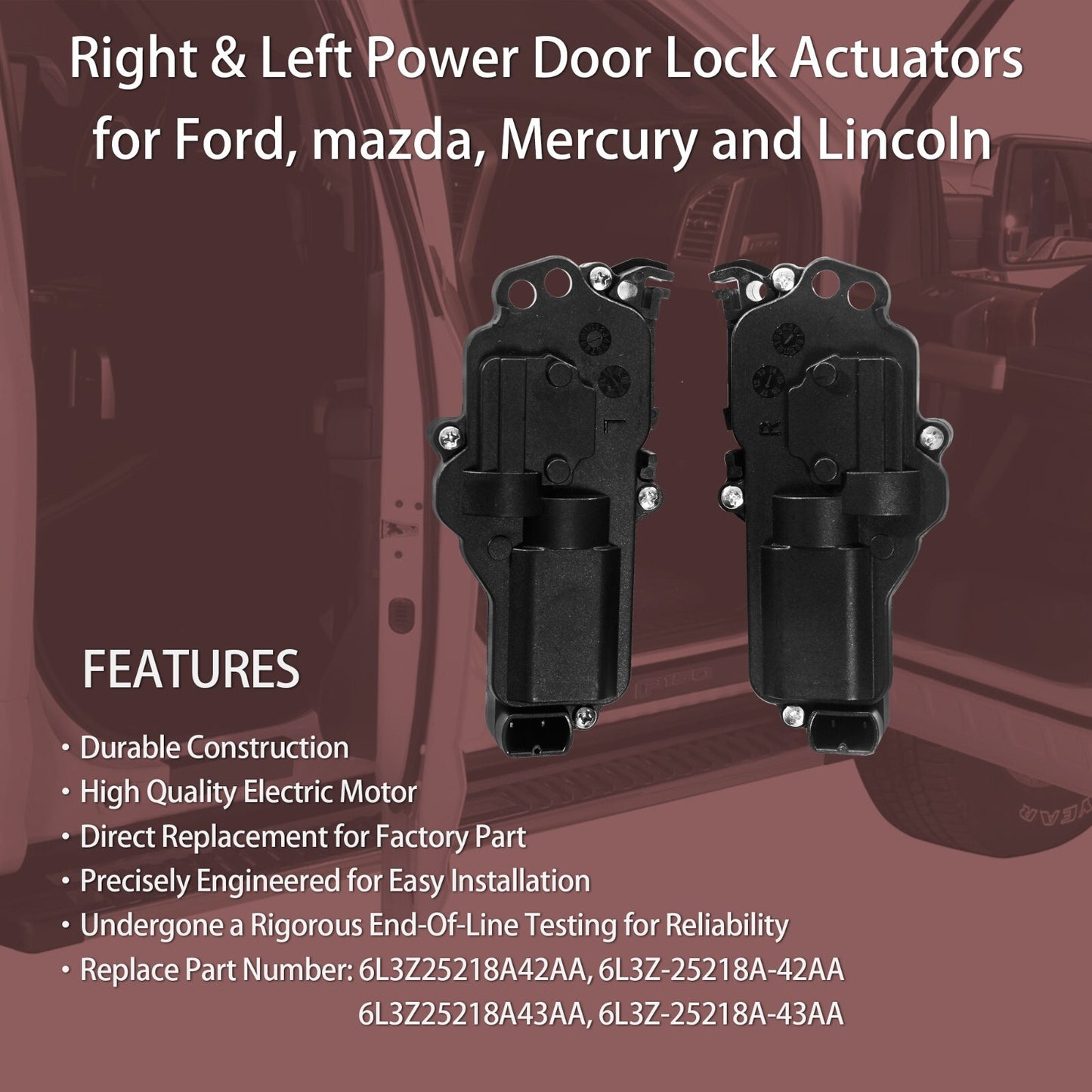 4x Power Door Lock Actuators Fit for Ford F150 F250 F350 F450 Ranger Explorer