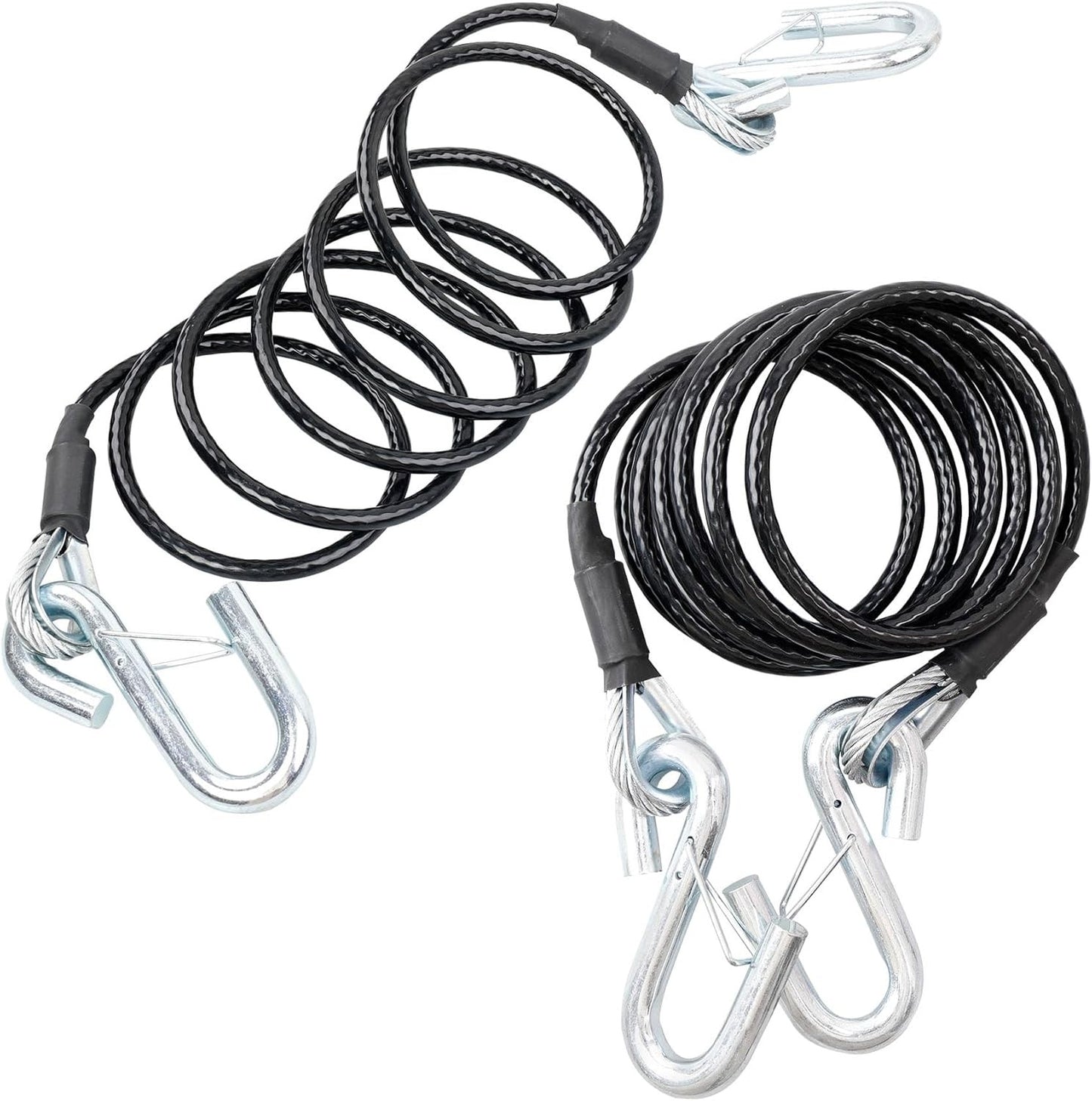 Blue Ox Pair of Class 3 Steel 7 Ft 7,500 lb Towing Safety Cables BX88196
