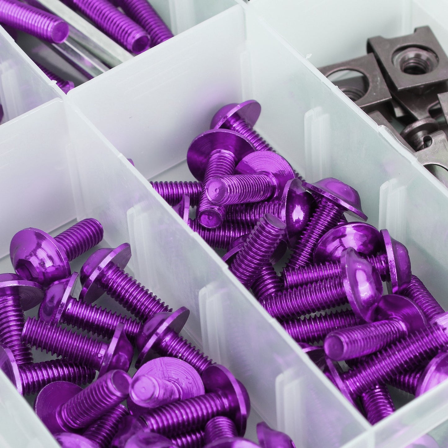 177x Fairing Fender Fastener Kit Body Screws Bolts Washers Motorcycle Purple